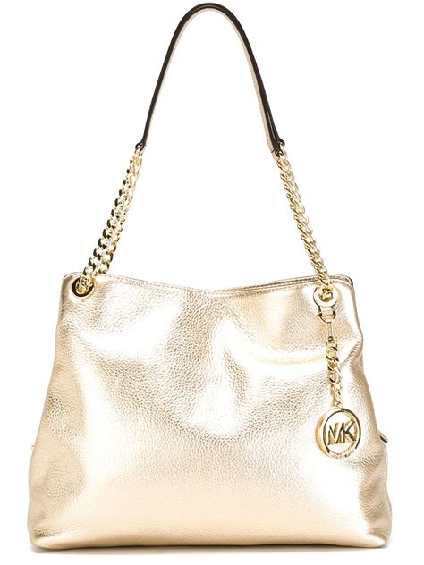 michael kors metallic shoulder bag.